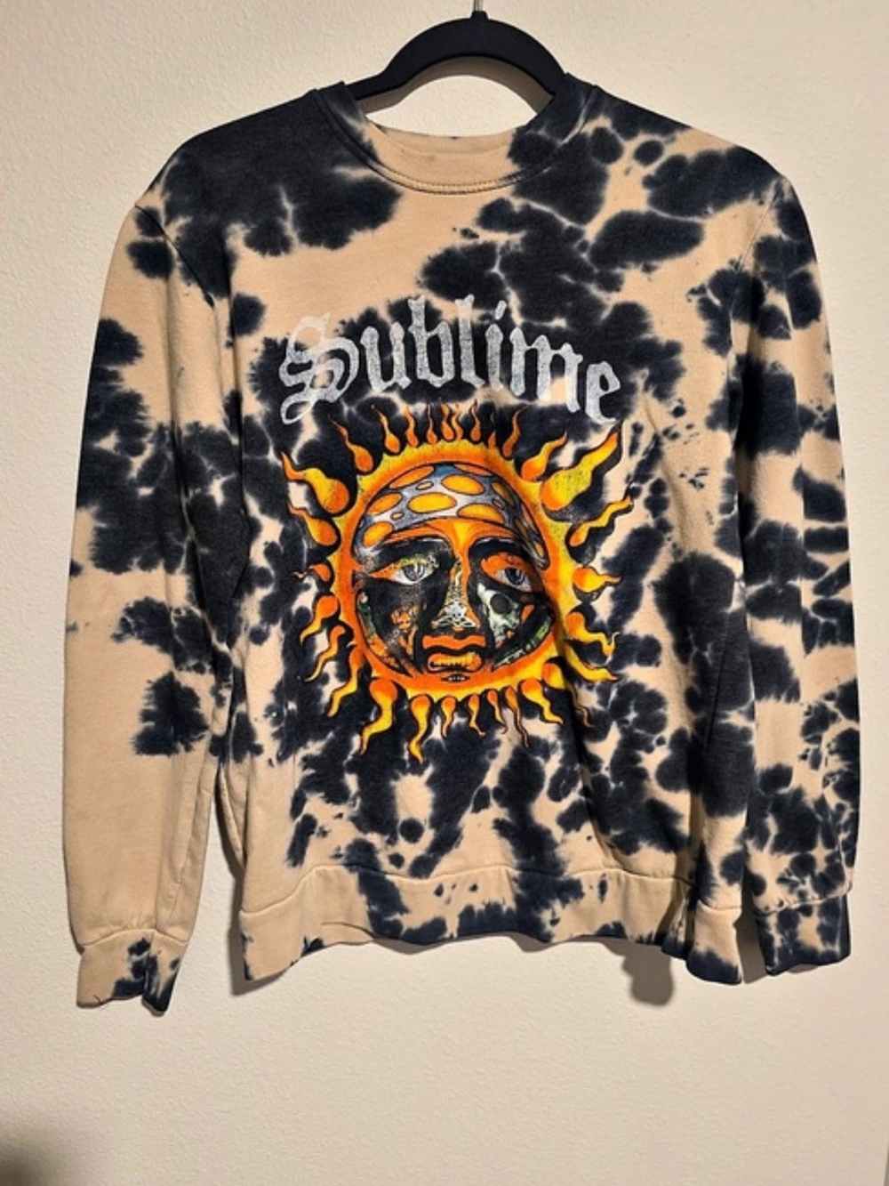 Sublime Sun Logo Tie Dye Crewneck Sweatshirt Size Small